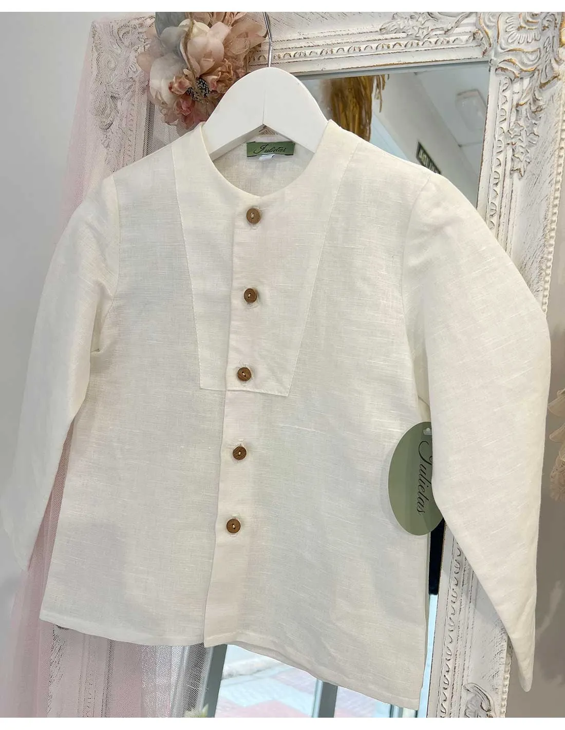 Camisa Niño Ceremonia de Lino Julietas