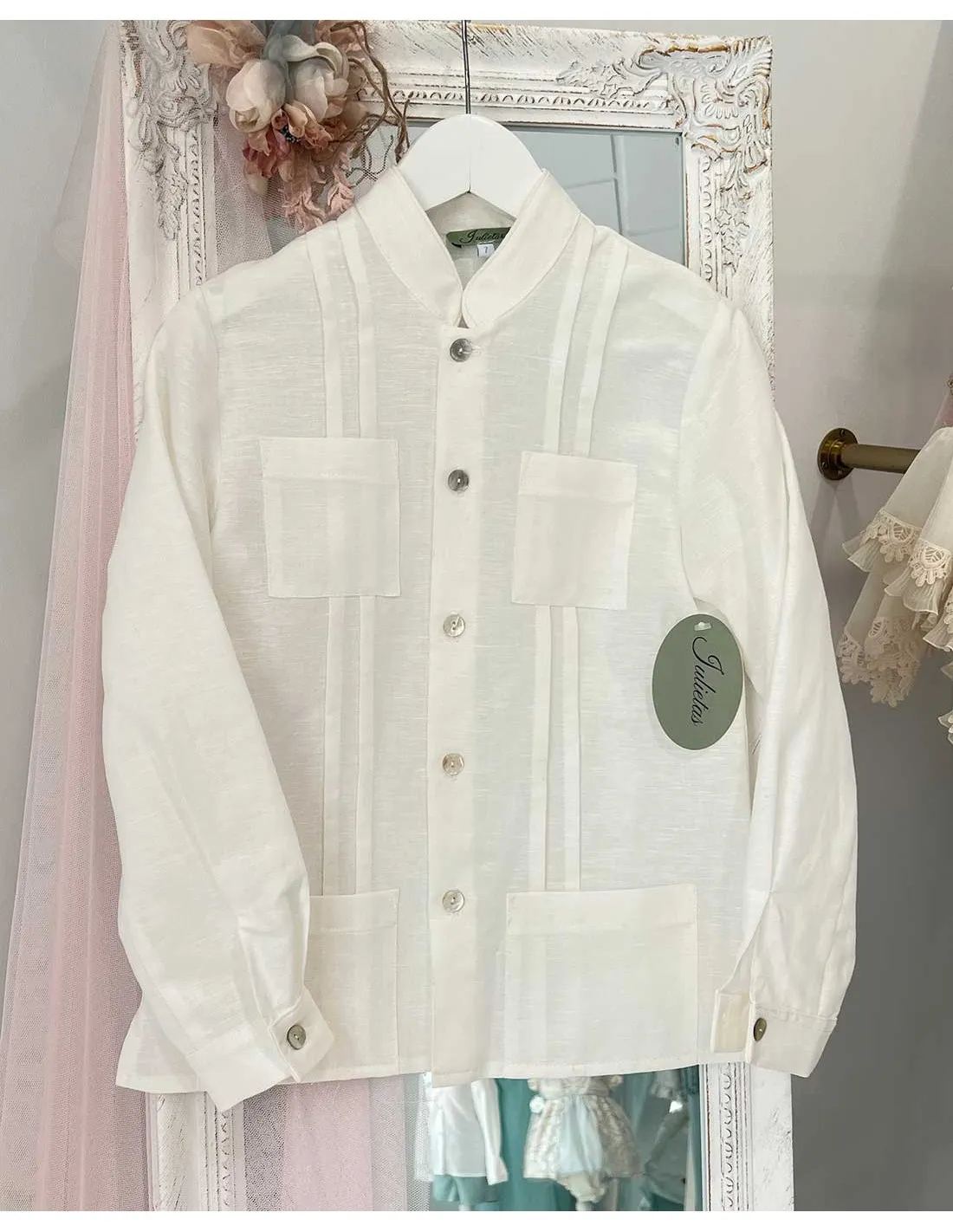 Camisa Niño Ceremonia Sahariana de Julietas