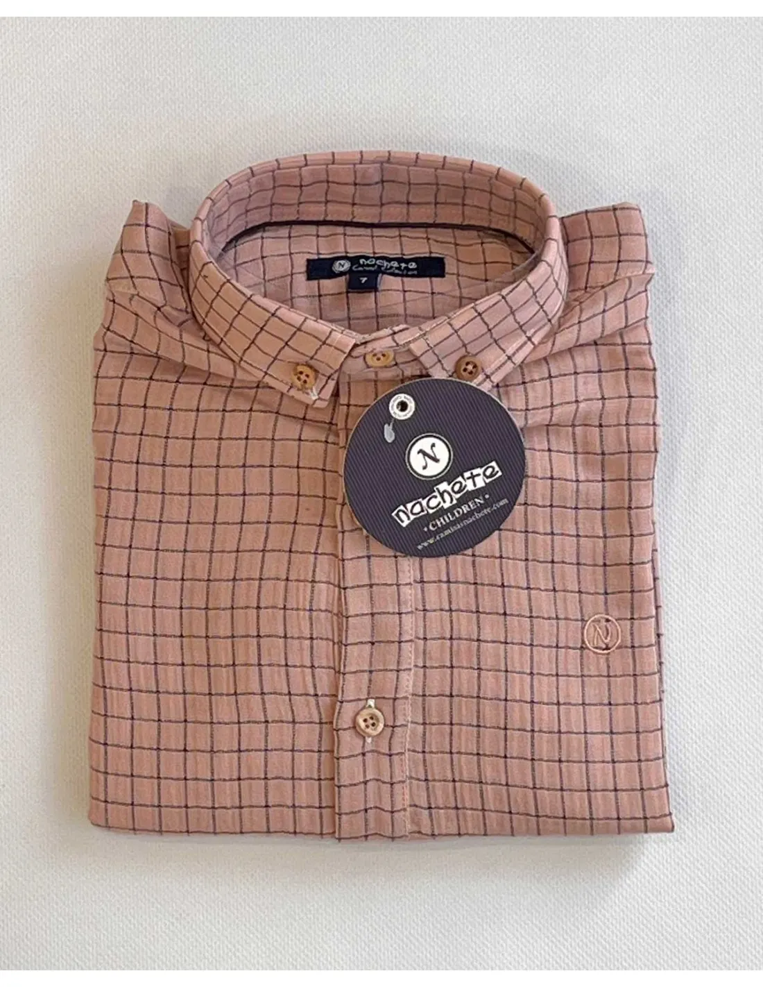 CAMISA NIñO CUADROS NACHETE OTOñOINVIERNO 202324
