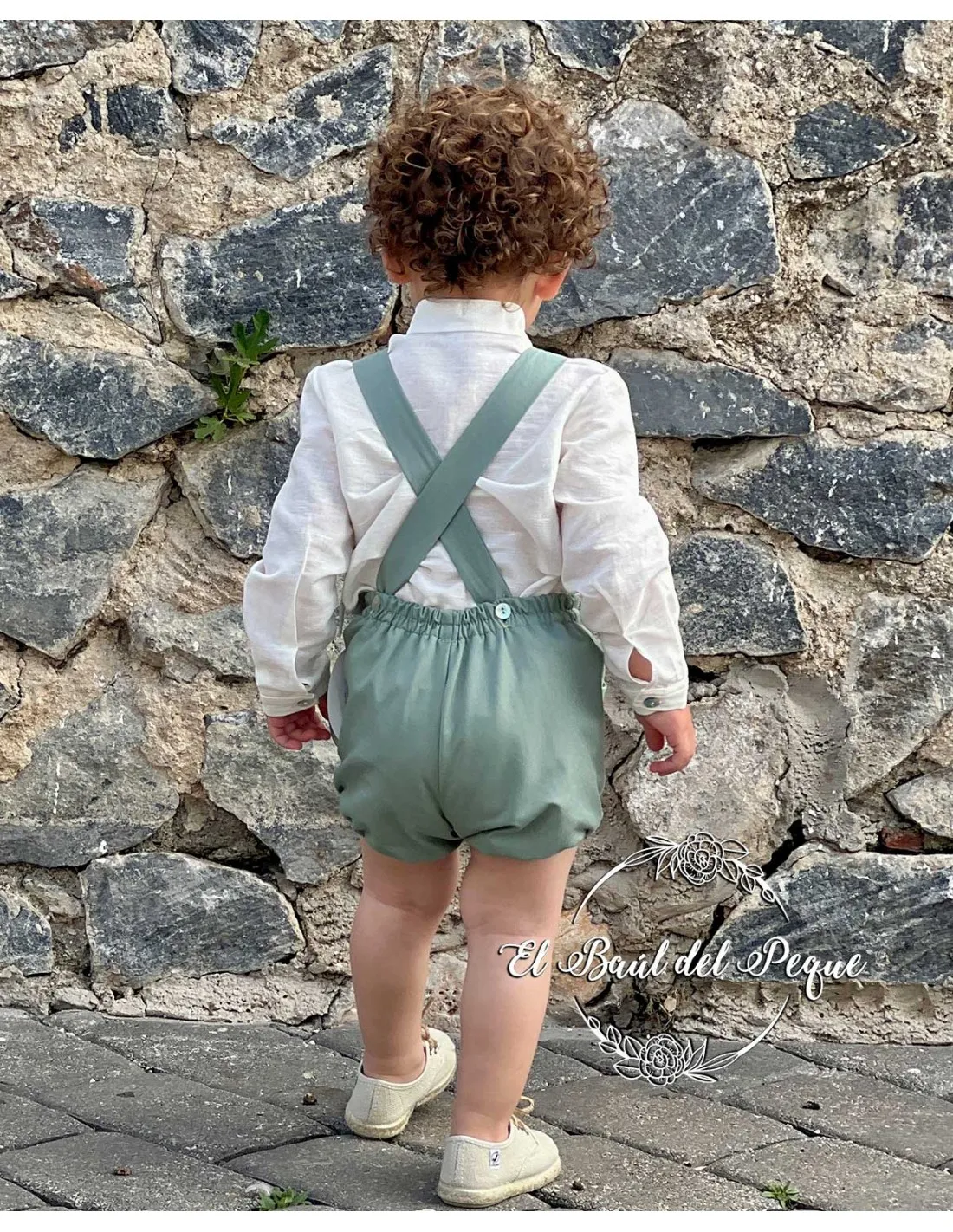 Camisa Niño Lino de Ceremonia Cuello Mao Julietas
