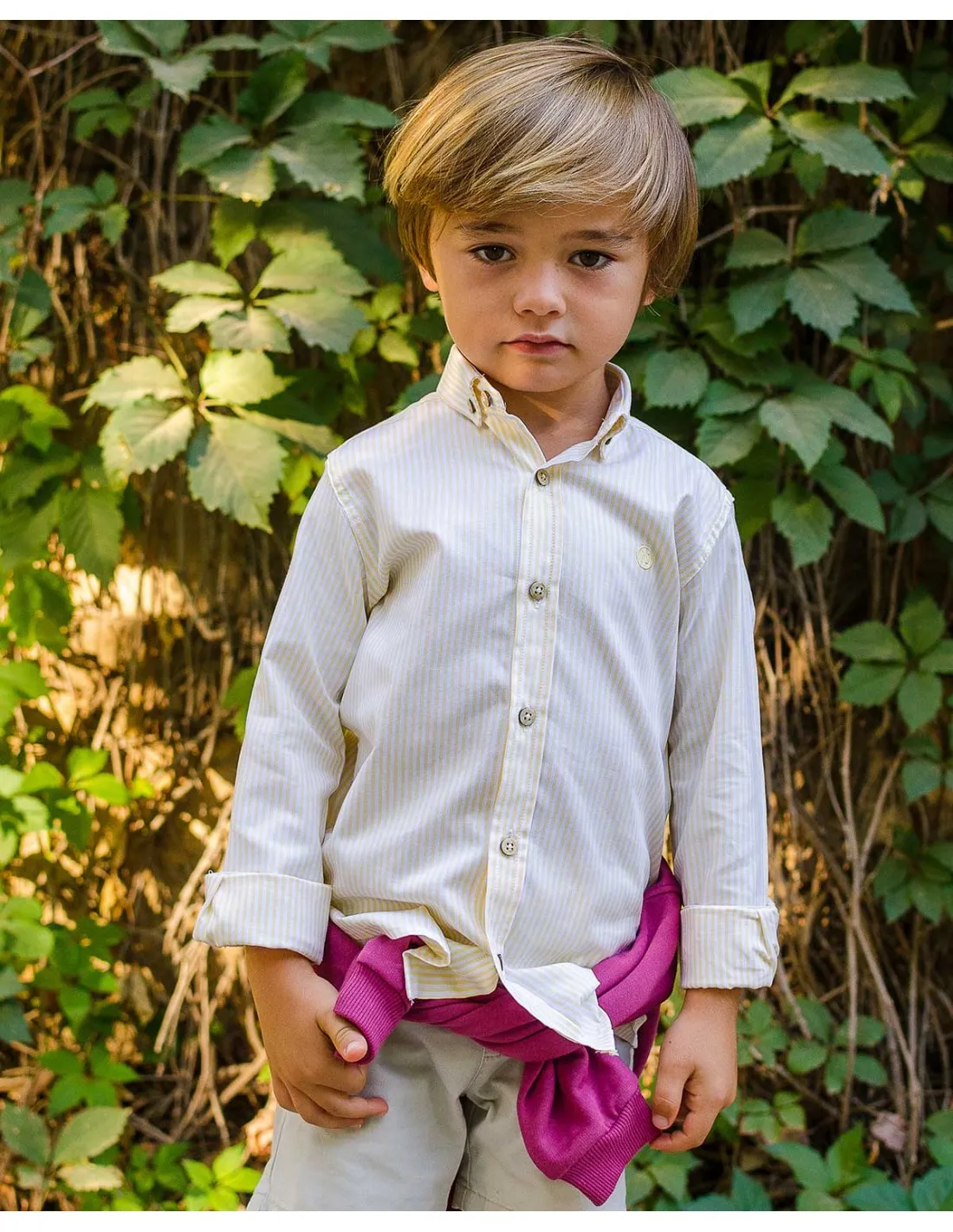 CAMISA NIñO RAYAS AMARILLAS NACHETE OTOñOINVIERNO