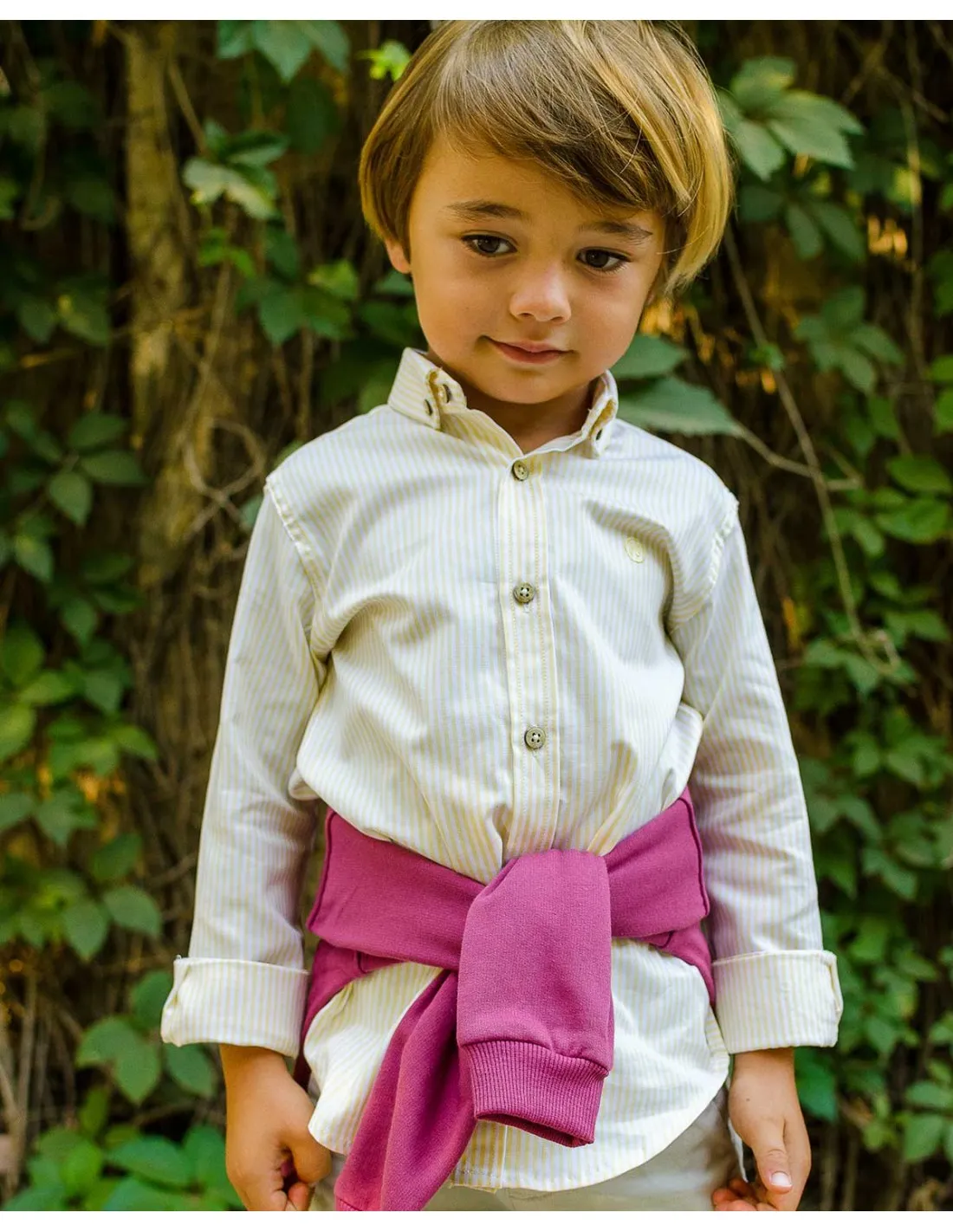 CAMISA NIñO RAYAS AMARILLAS NACHETE OTOñOINVIERNO