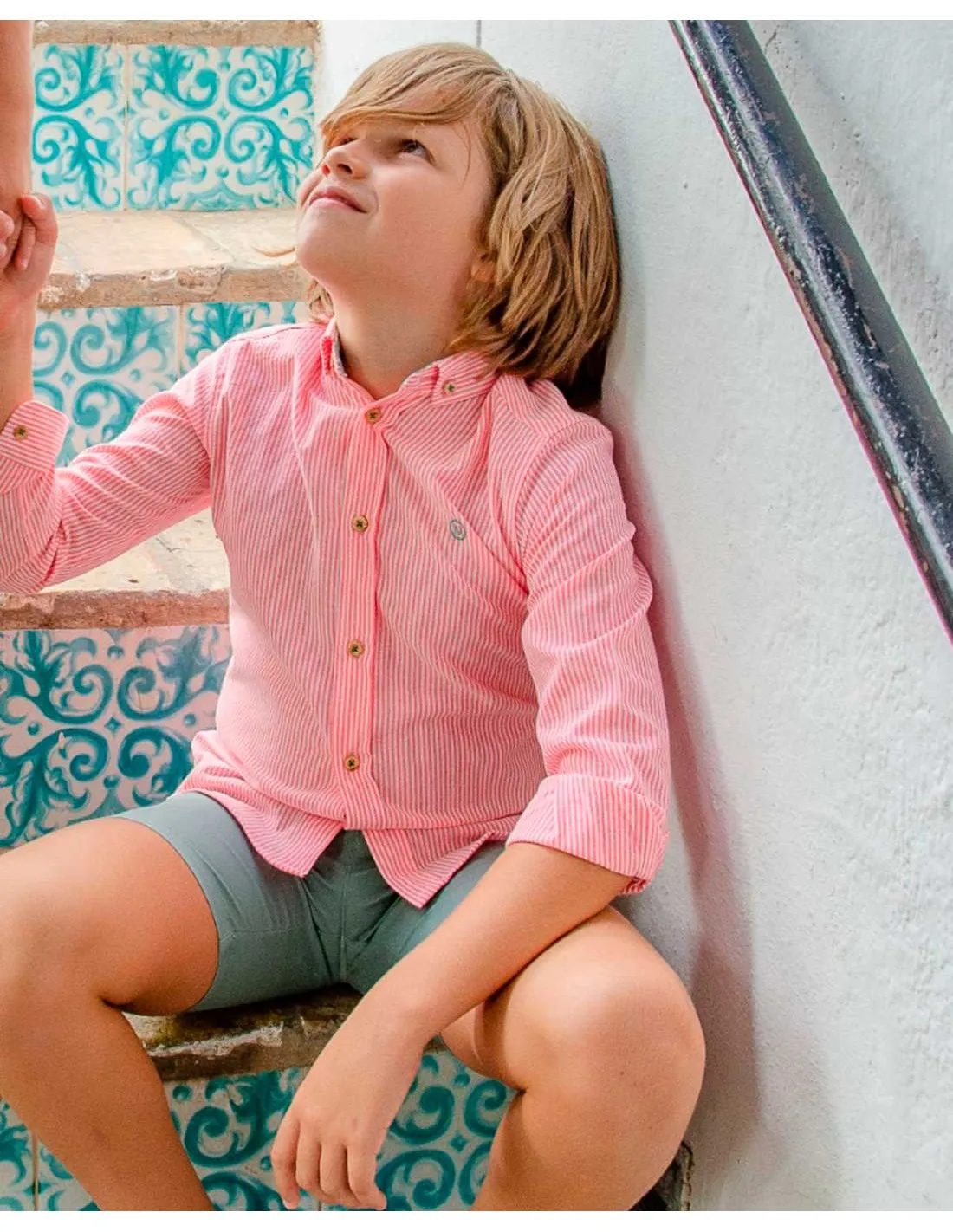 Camisa Niño Rayas Flúor Camisas Nachete