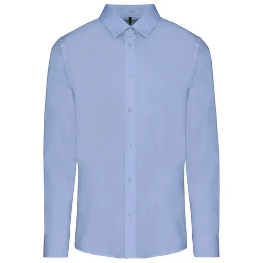 Camisa Popelina Manga Larga Hombre