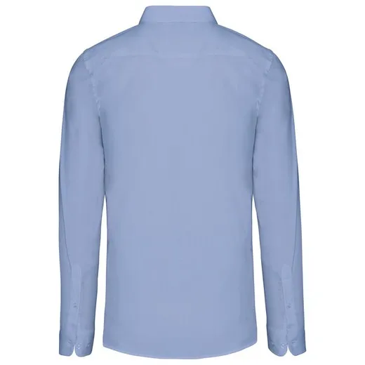 Camisa Popelina Manga Larga Hombre
