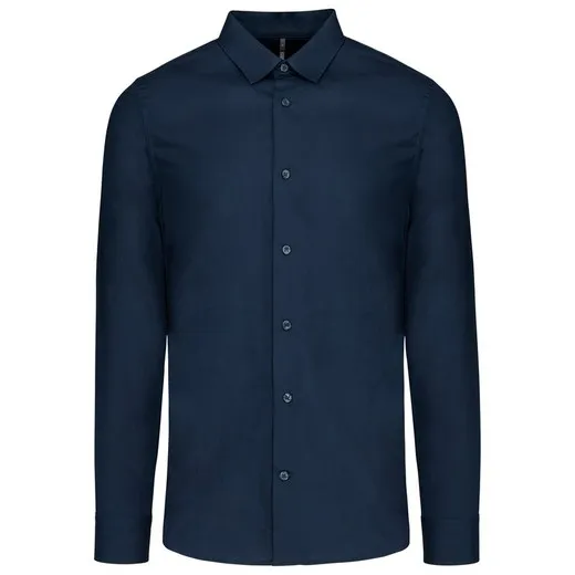 Camisa Popelina Manga Larga Hombre