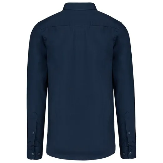 Camisa Popelina Manga Larga Hombre
