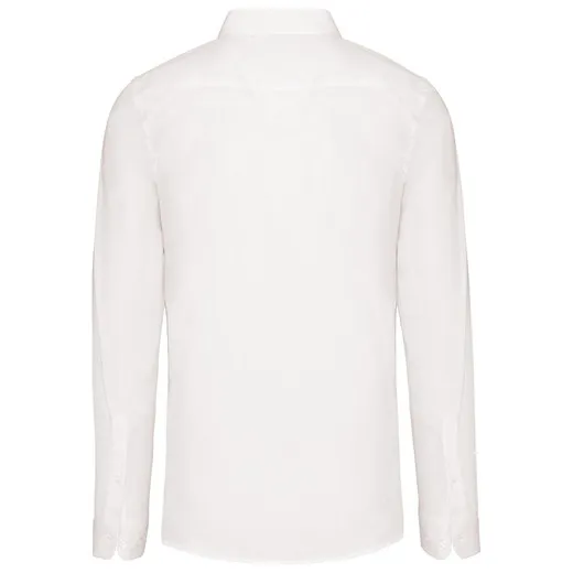 Camisa Popelina Manga Larga Hombre