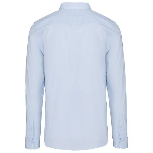 Camisa Popelina Manga Larga Hombre