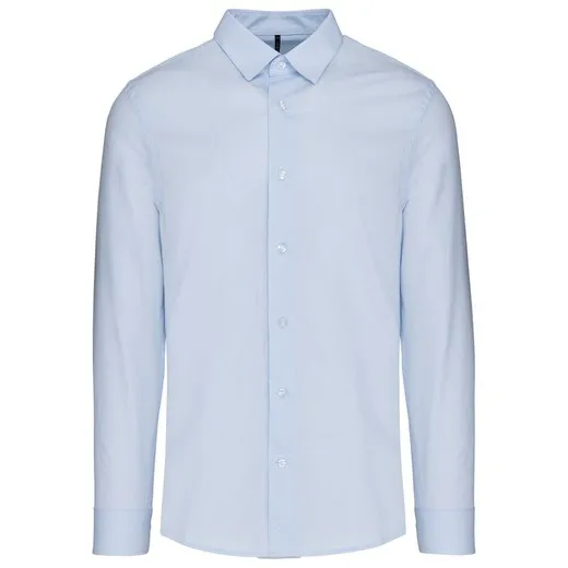 Camisa Popelina Manga Larga Hombre