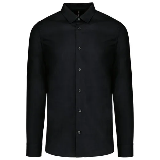 Camisa Popelina Manga Larga Hombre