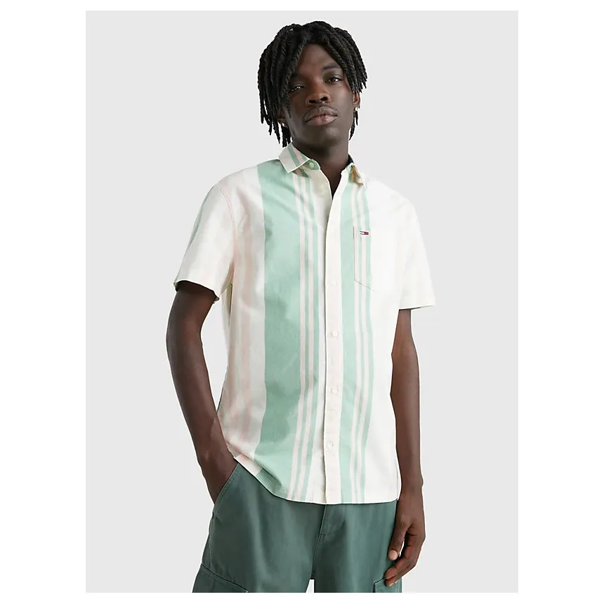 Camisa Tommy Hilfiger Bold Stripe Para Hombre