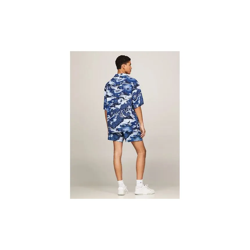 Camisa Tommy Hilfiger Hawaian Camp Para Hombre