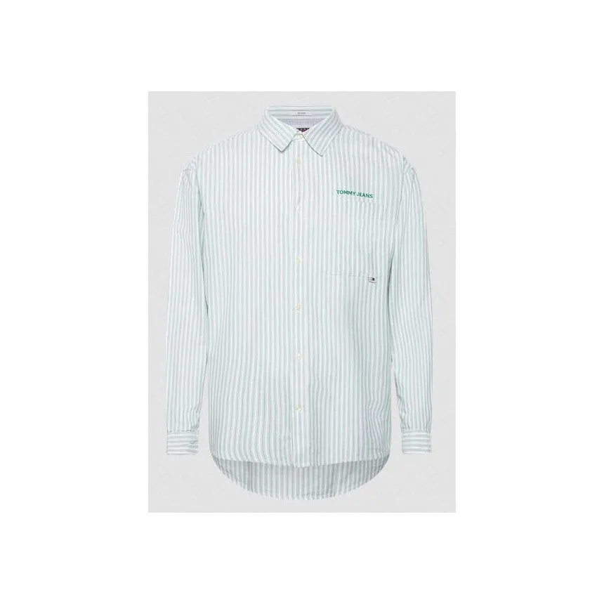 Camisa Tommy Hilfiger Stripe Classics Para Hombre