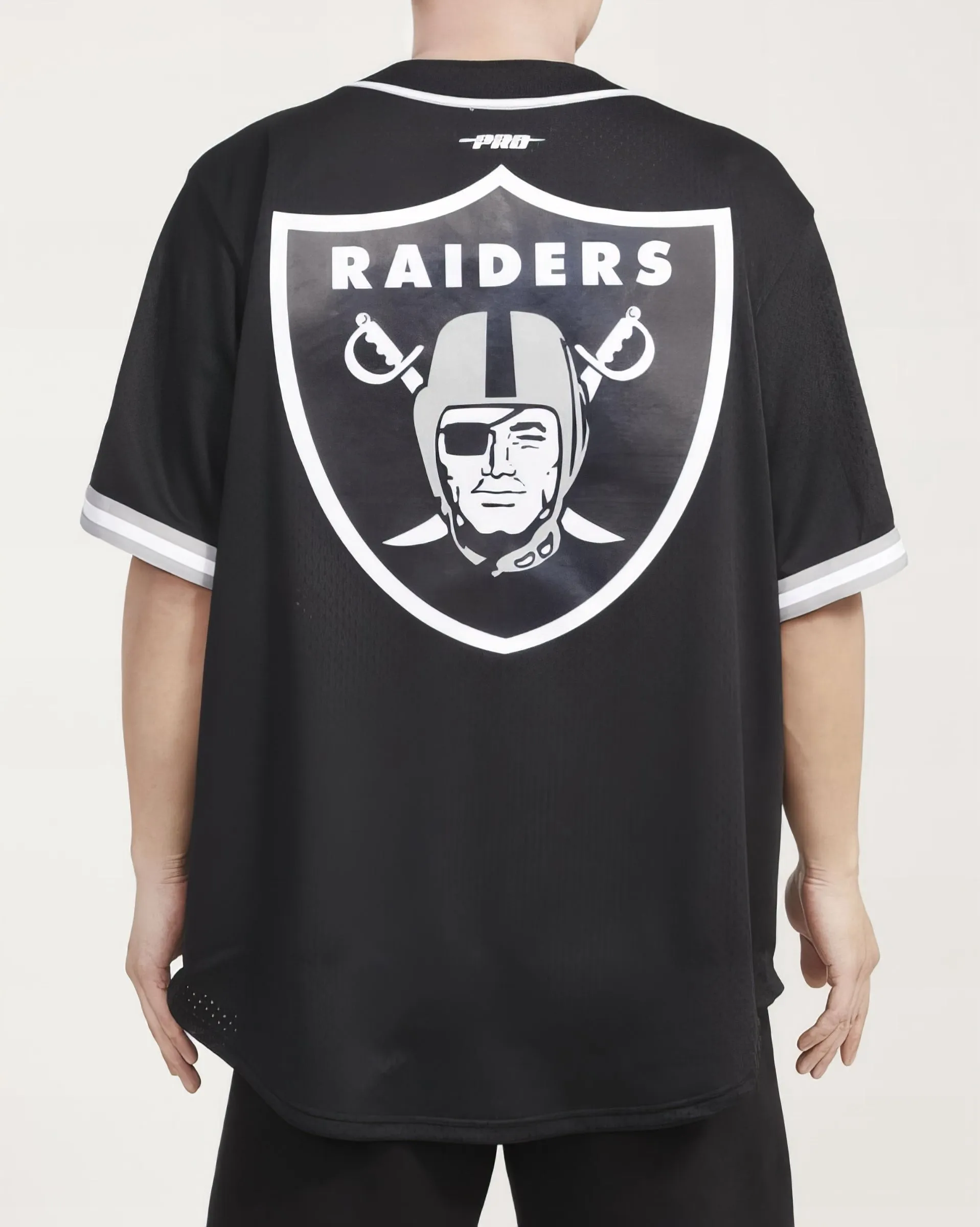 Camiseta De Béisbol Mesh Button Down Pro Standard Raiders