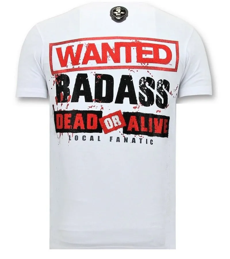 CAMISETA DE HOMBRE   CON ESTAMPADO CHUCKY  BLANCO