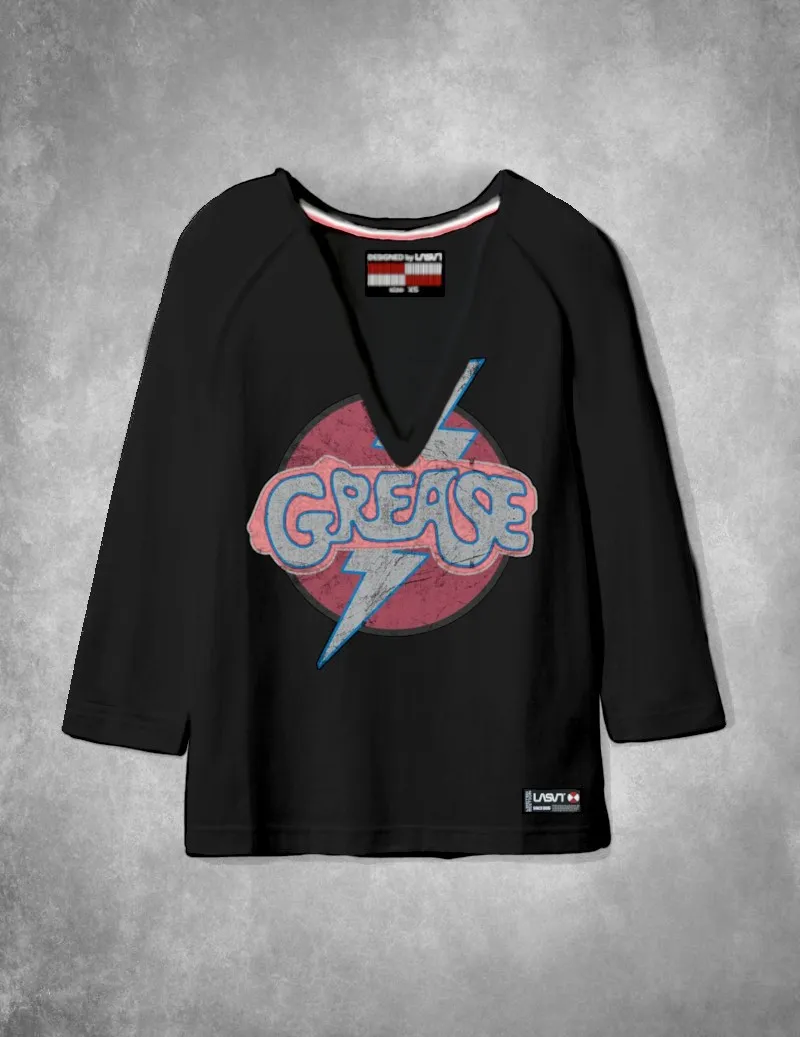 Camiseta de mujer Lasal GREASE negro