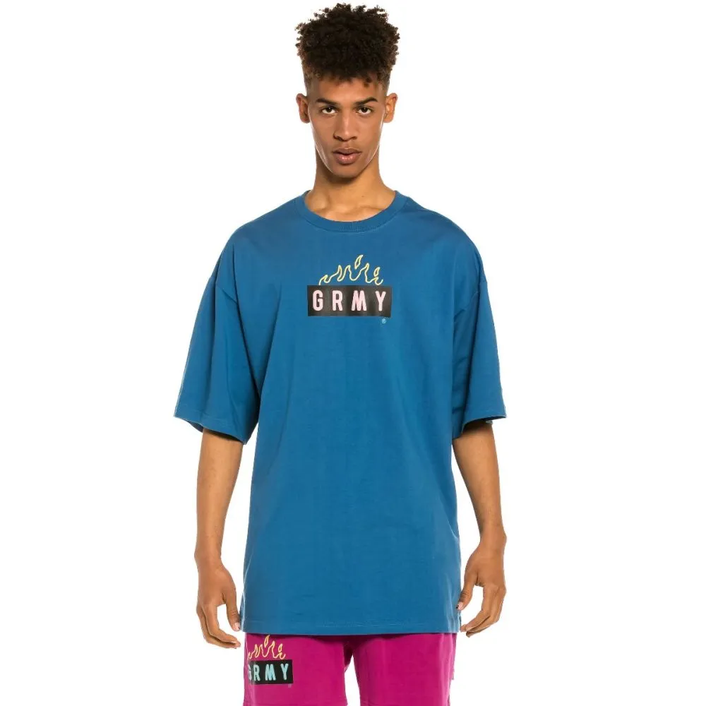 CAMISETA GRIMEY "TRESPASS" OVERSIZE  BLUE | SUMMER 22