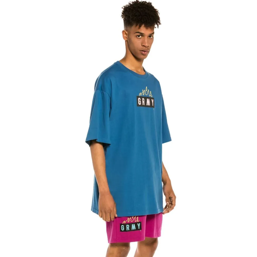 CAMISETA GRIMEY "TRESPASS" OVERSIZE  BLUE | SUMMER 22