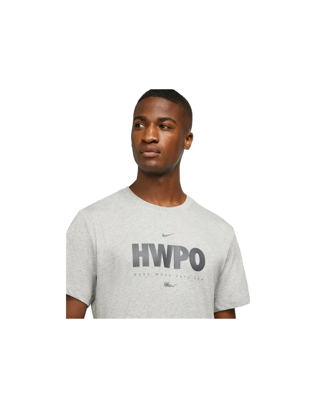 CAMISETA MANGA CORTA DE FITNESS NIKE DRIFIT HWPO HOMBRE GREY