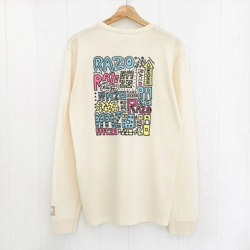 Camiseta Manga Larga Teiron Lettering Razo Unisex
