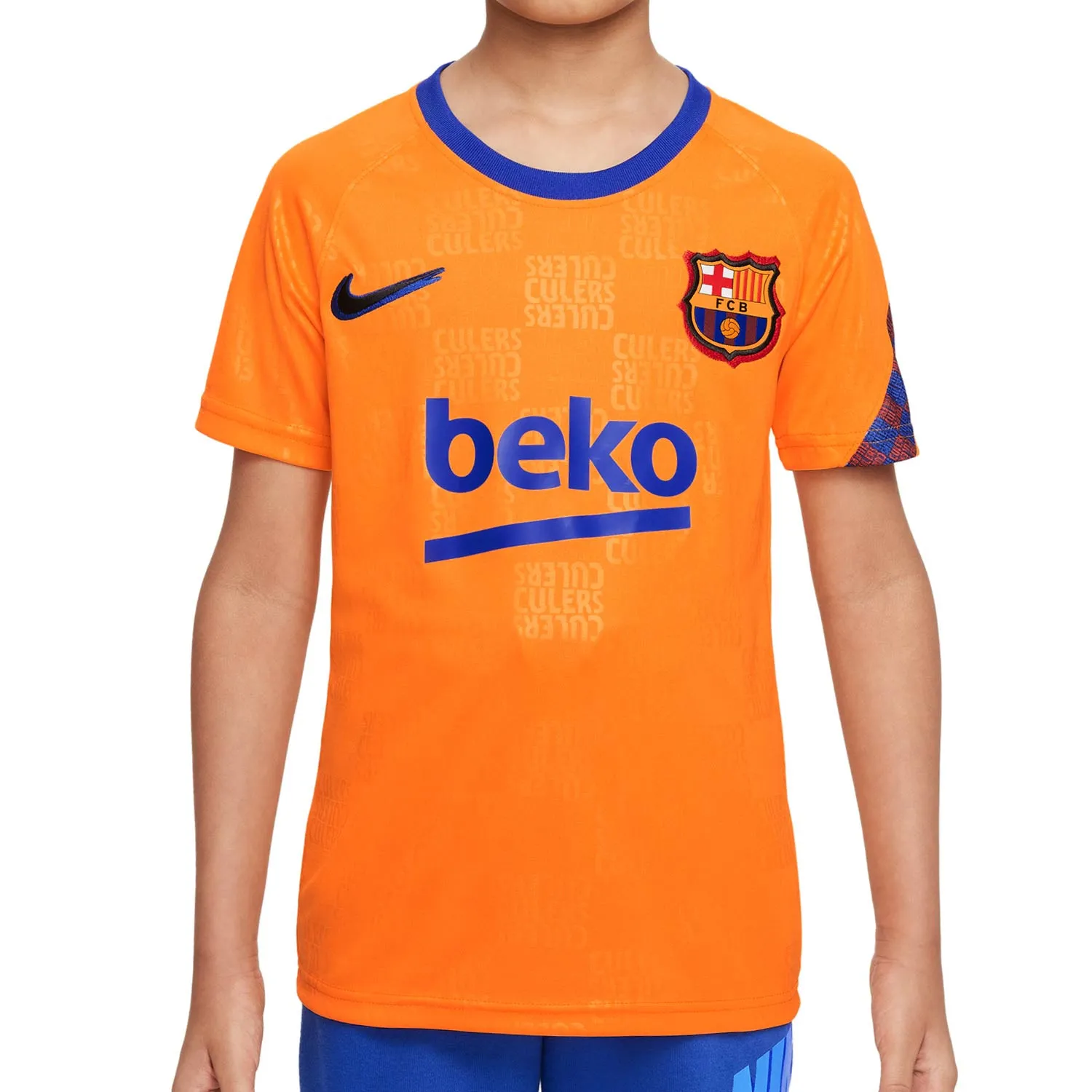 CAMISETA NIKE BARCELONA NIñO PREMATCH