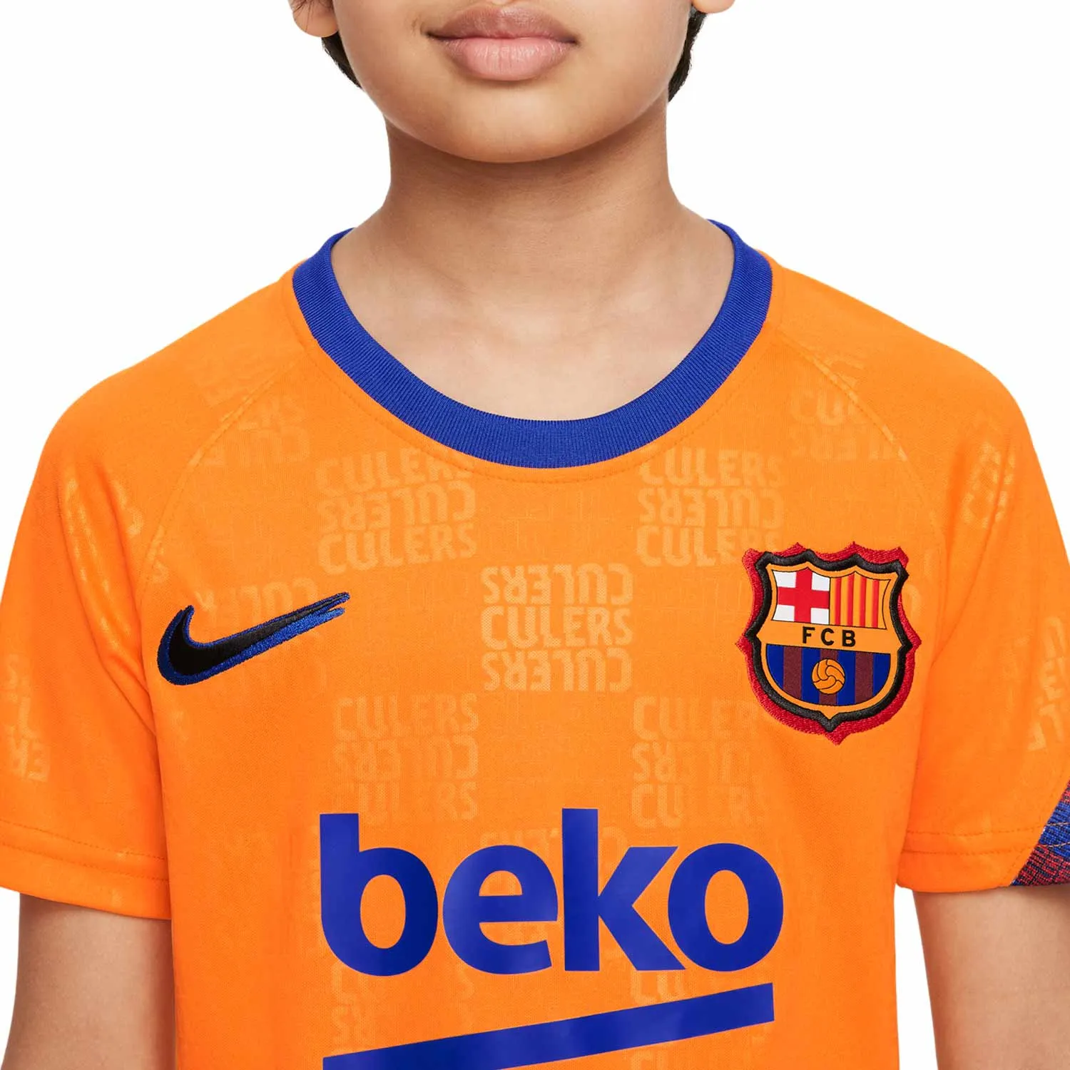 CAMISETA NIKE BARCELONA NIñO PREMATCH