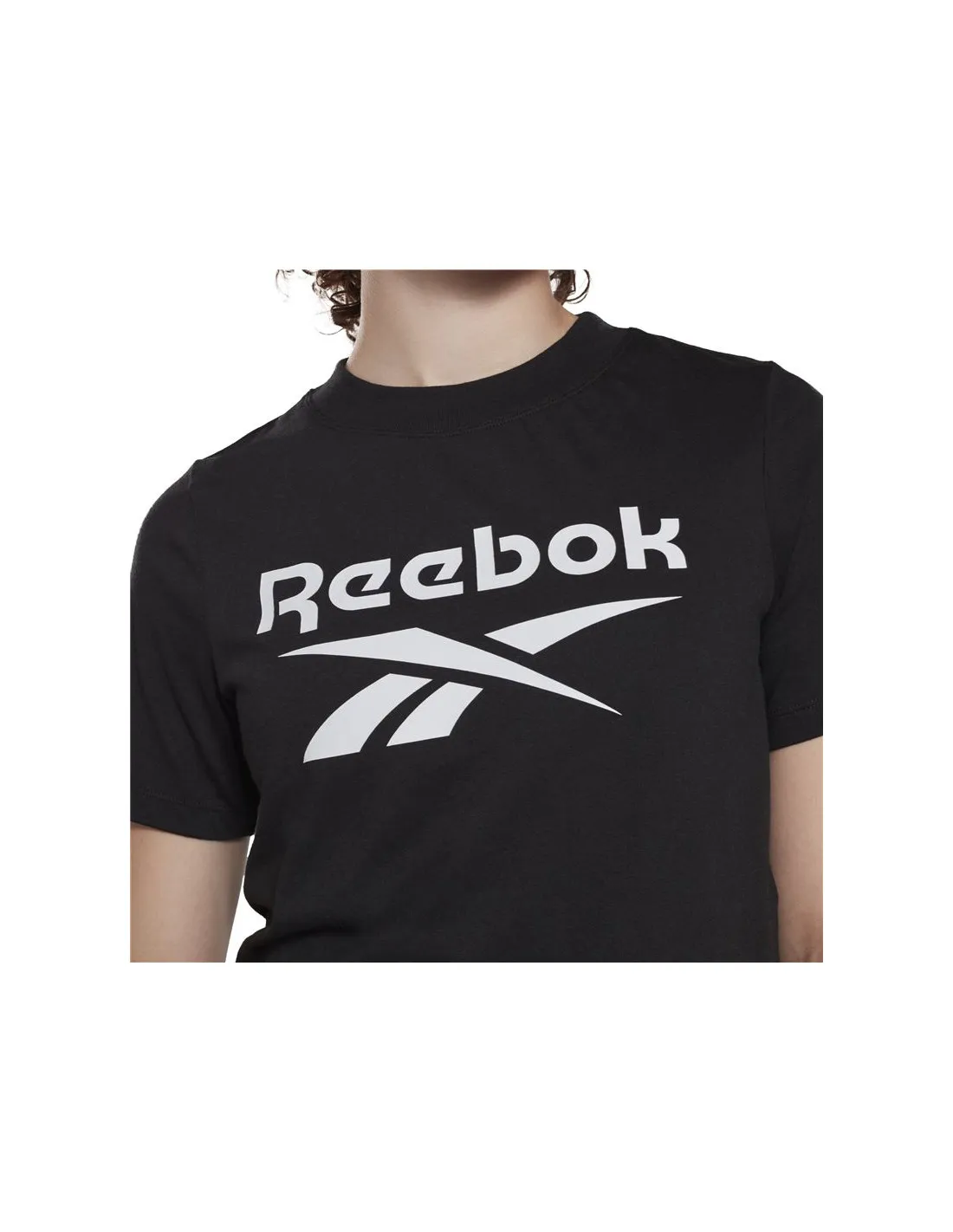 Camiseta Reebok Cropped Identity W Black