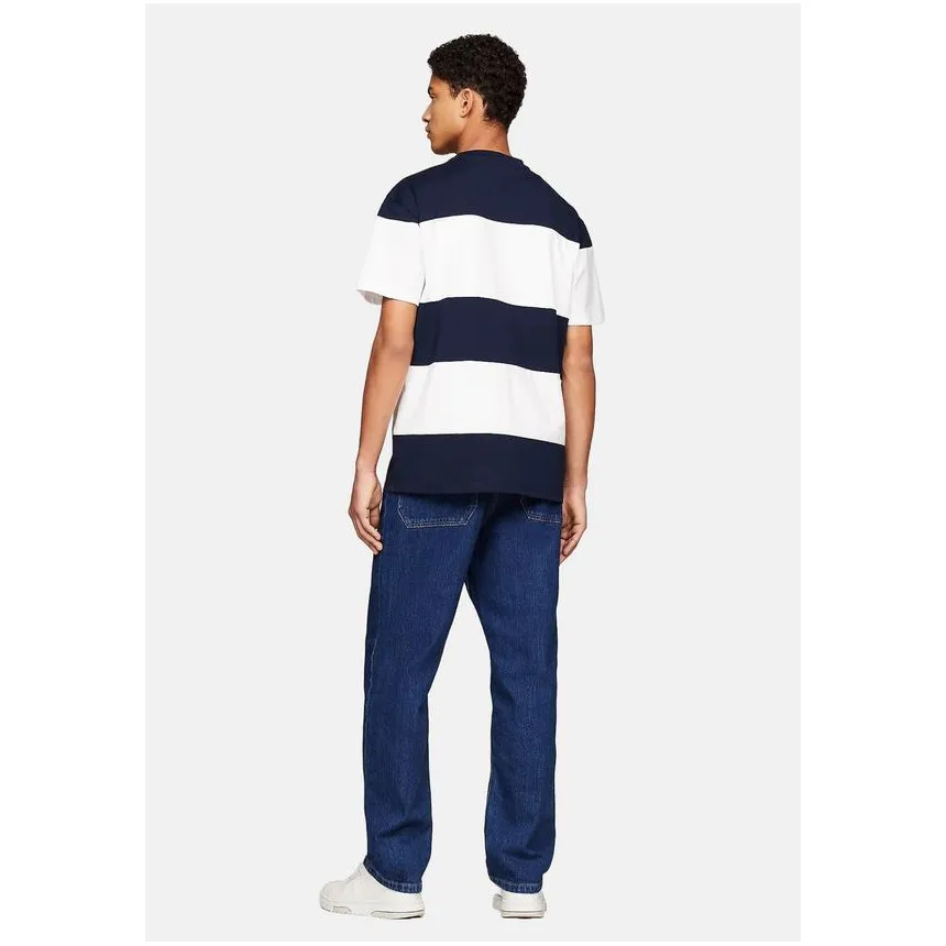 Camiseta Tommy Hilfiger Letter Cut Para Hombre