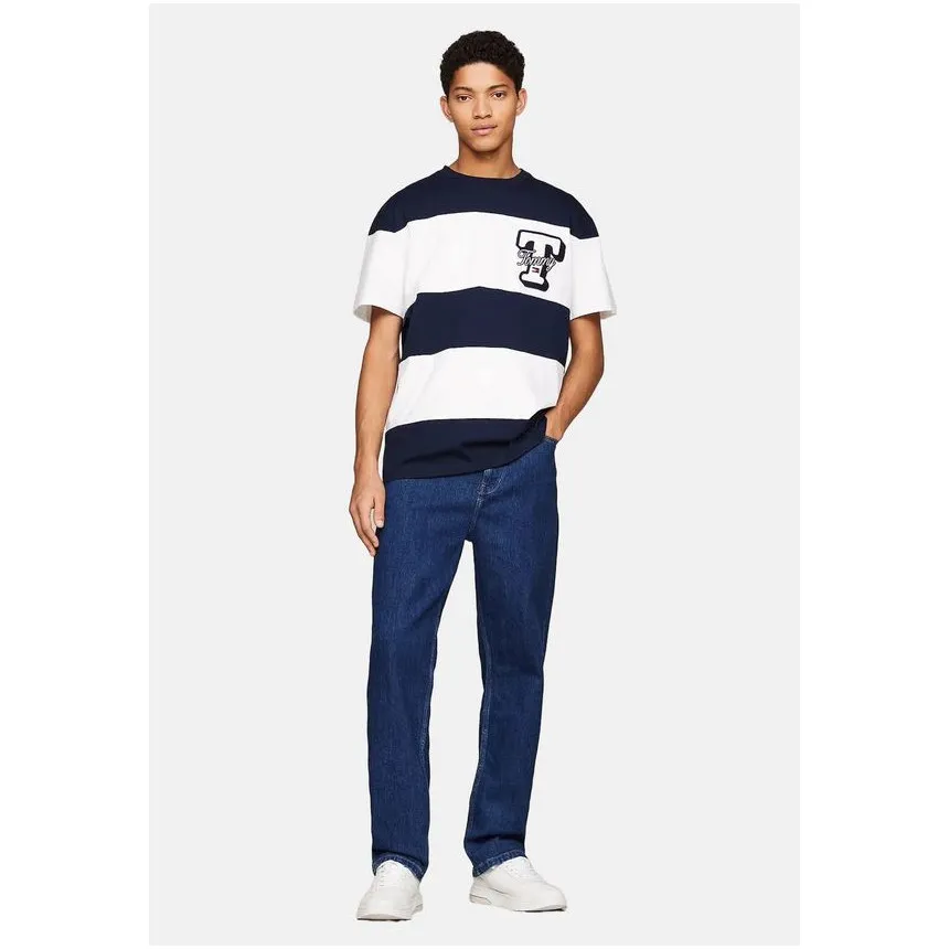 Camiseta Tommy Hilfiger Letter Cut Para Hombre