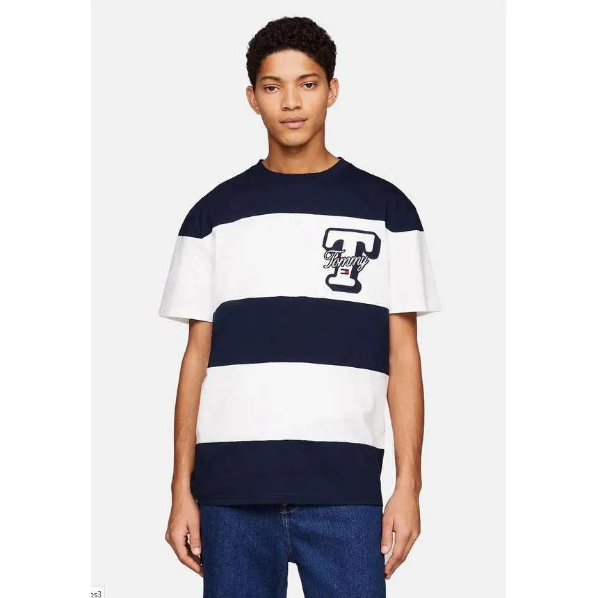 Camiseta Tommy Hilfiger Letter Cut Para Hombre