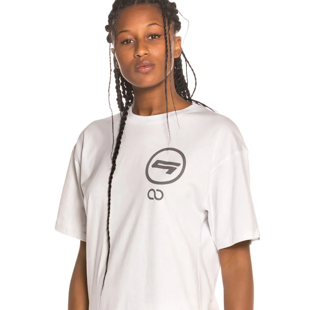 Camiseta Unisex Grimey Vostok Base Reflective Tee FW19 Antique White