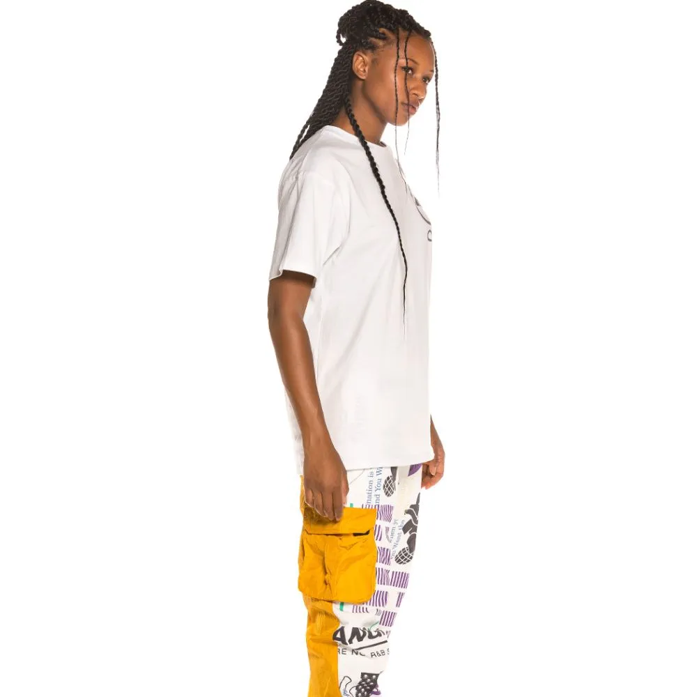 Camiseta Unisex Grimey Vostok Base Reflective Tee FW19 Antique White