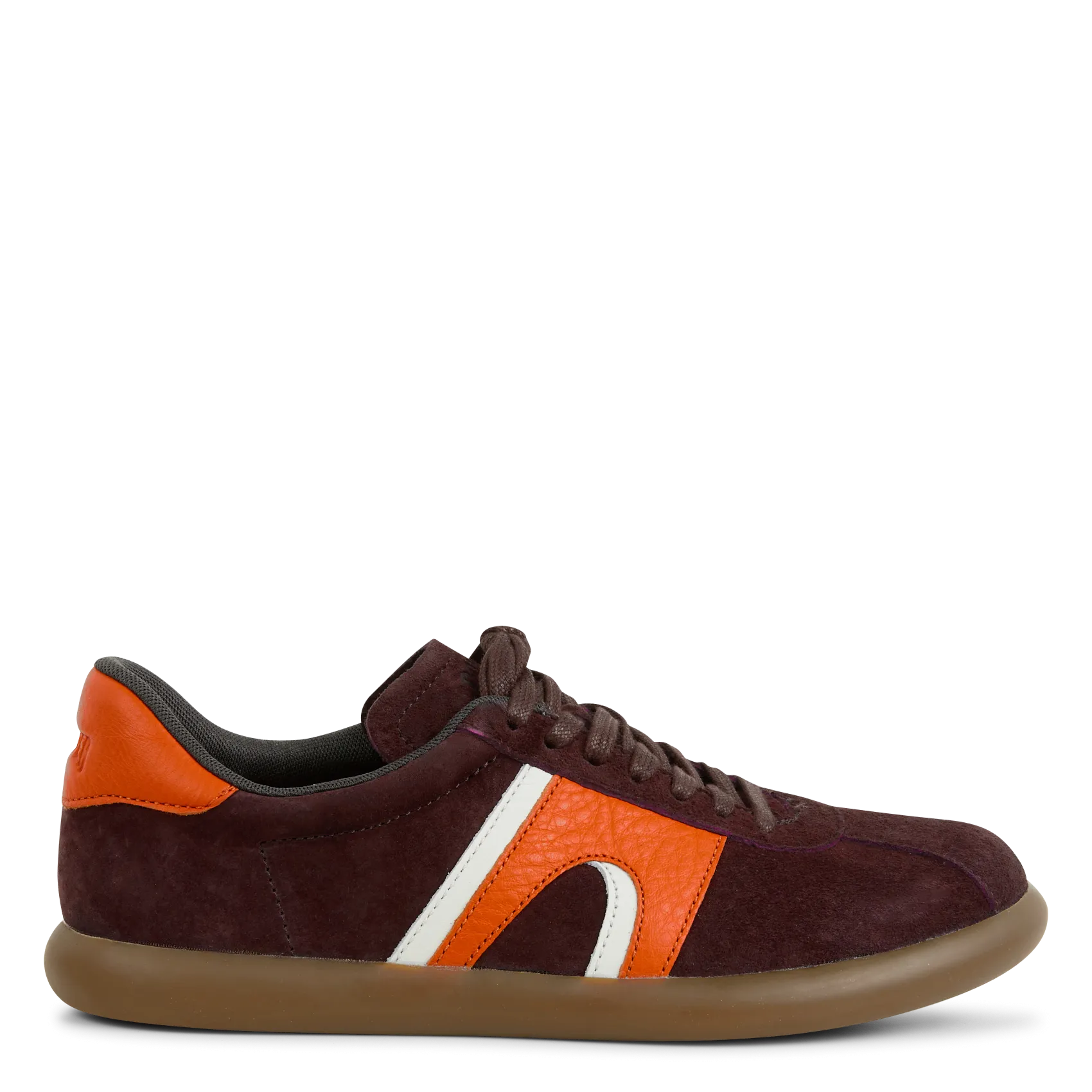 CAMPER PELOTAS  ZAPATILLAS BAJAS DE CUERO ATERCIOPELADO EN VIOLETA