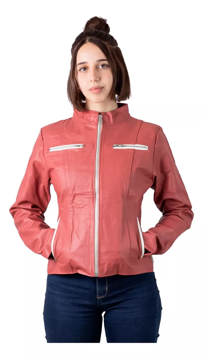 CAMPERA DE CUERO VACUNO 100% LEGITIMO DE MUJER  ART: 142.B