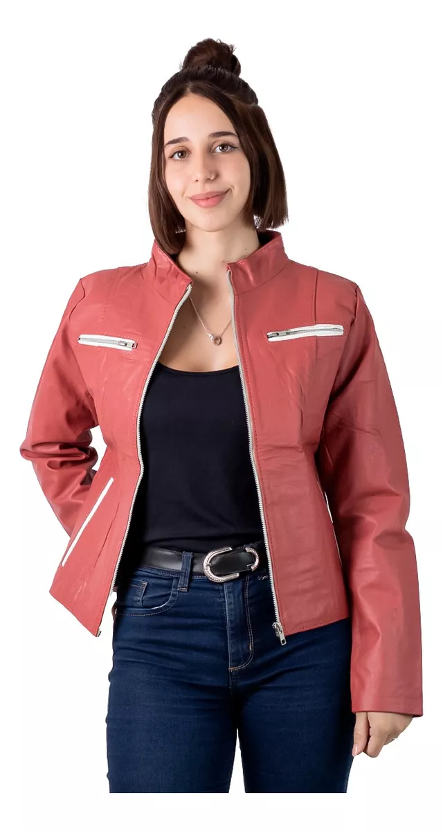 CAMPERA DE CUERO VACUNO 100% LEGITIMO DE MUJER  ART: 142.B