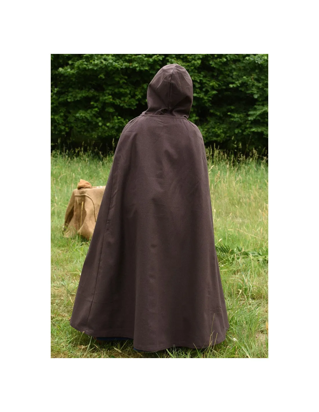 Capa medieval para niños, marrón