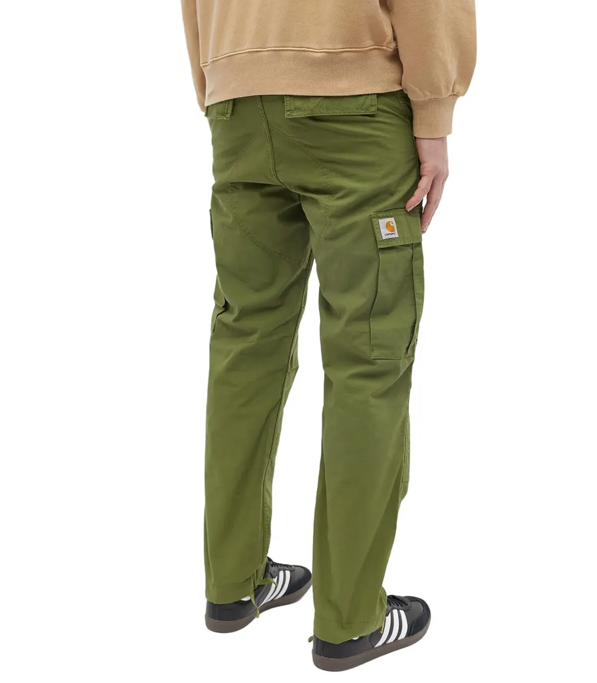 CARHARTT WIP  PANTALóN PARA HOMBRE VERDE  REGULAR CARGO PANT COTTON KIWI RINSED