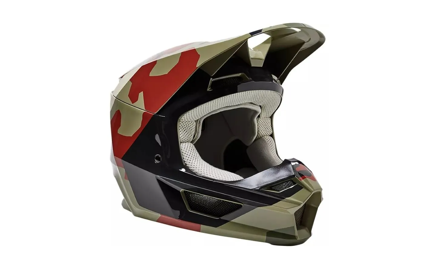 CASCO INFANTIL FOX V1 BNKR ECE NEGRO CAMO |28814247|