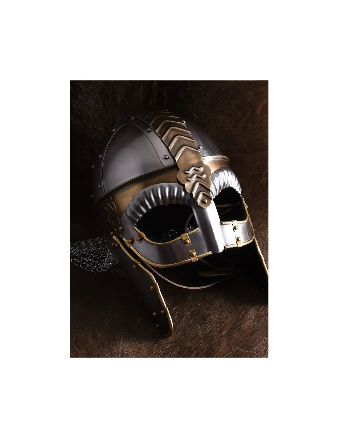 Casco medieval con visera Beowulf