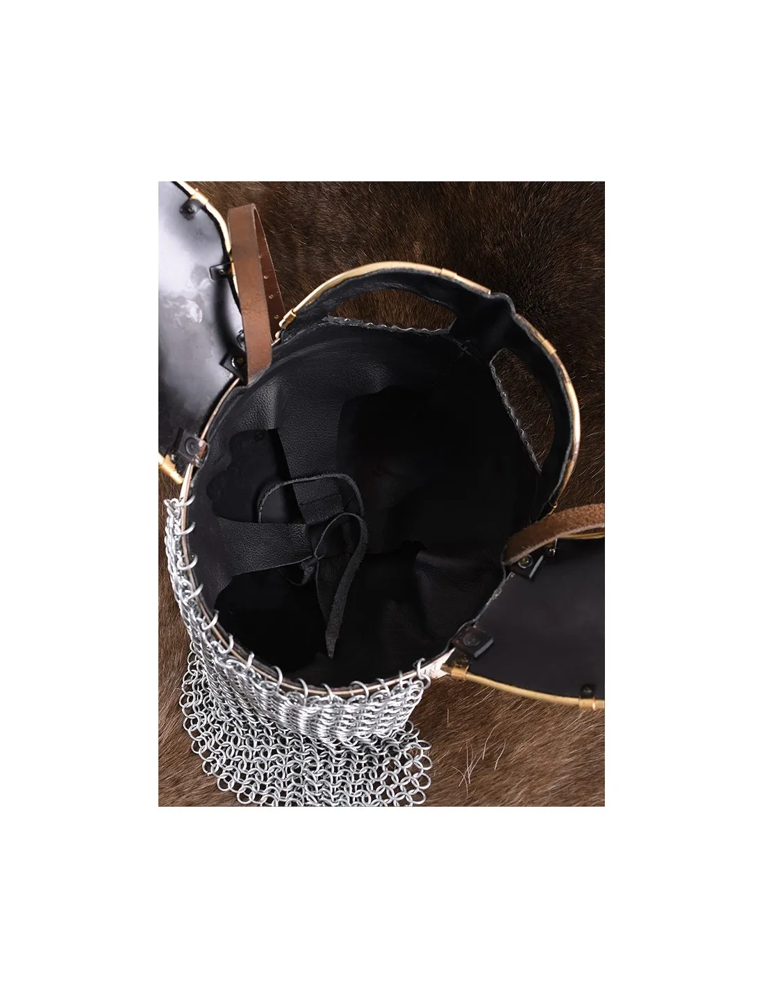 Casco medieval con visera Beowulf