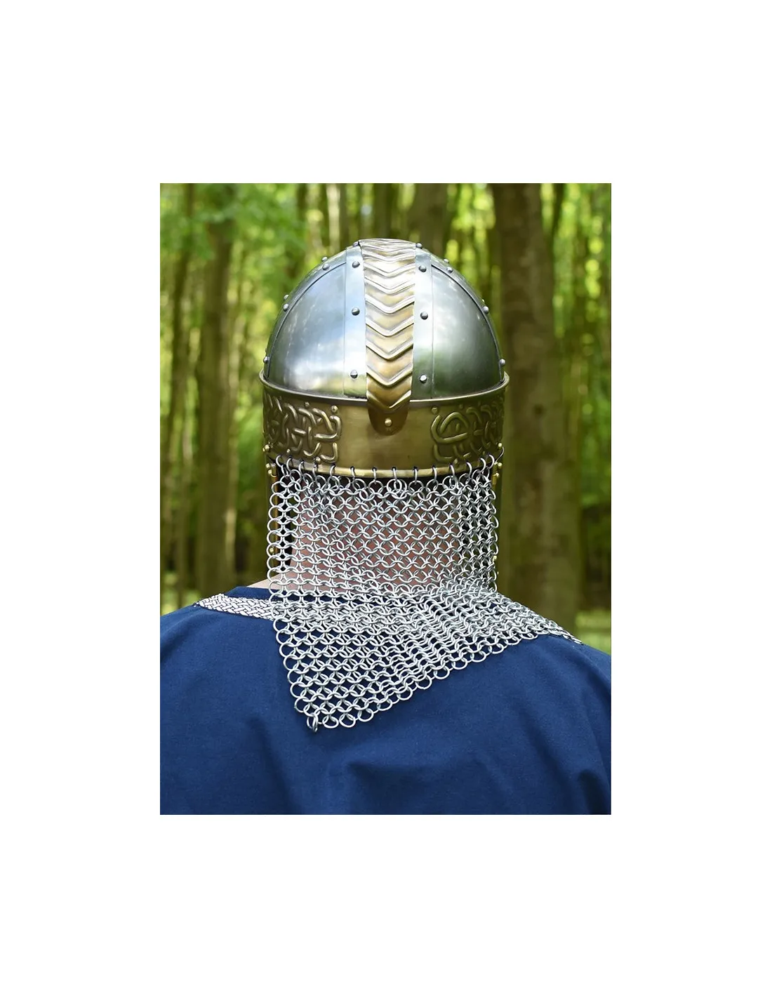 Casco medieval con visera Beowulf