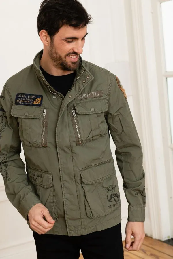 Cazadora Hombre Schott M1941 Kaki