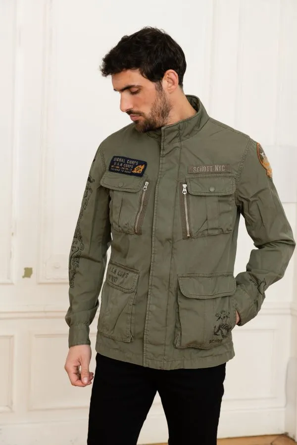 Cazadora Hombre Schott M1941 Kaki