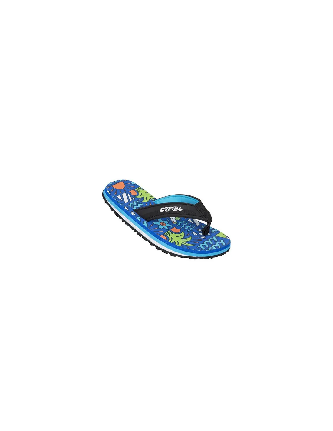 Chanclas Cool Original Niño Azul Con Estampado