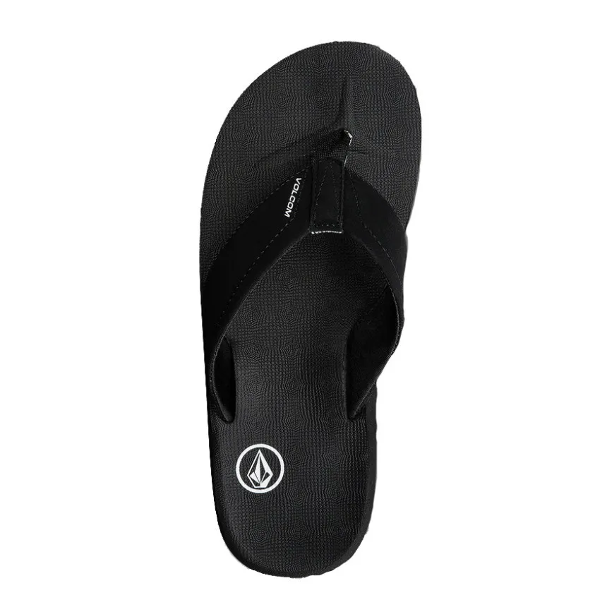 Chanclas Volcom Victor Para Hombre En Negro