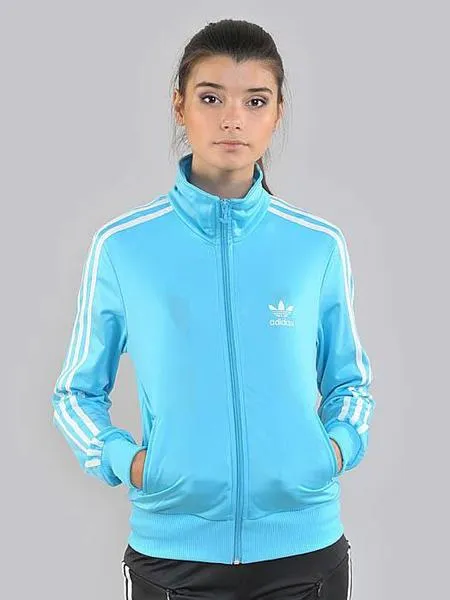 chaqueta adidas firebird tt azul mujer