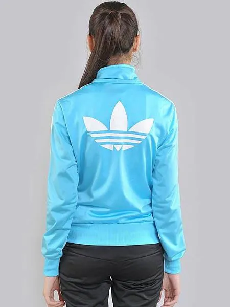chaqueta adidas firebird tt azul mujer