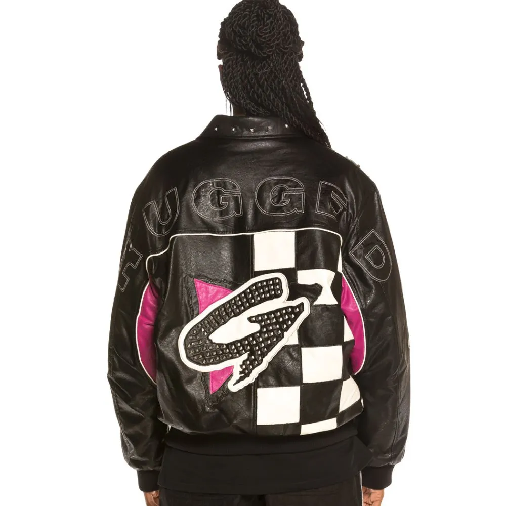 Chaqueta Bomber Grimey Unisex Looter Cult PU Leather FW19 Black
