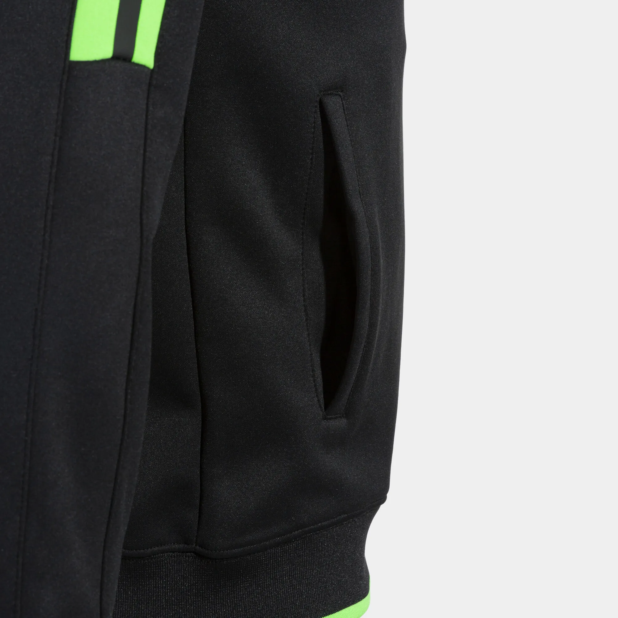 Chaqueta con capucha hombre Olimpiada negro verde flúor